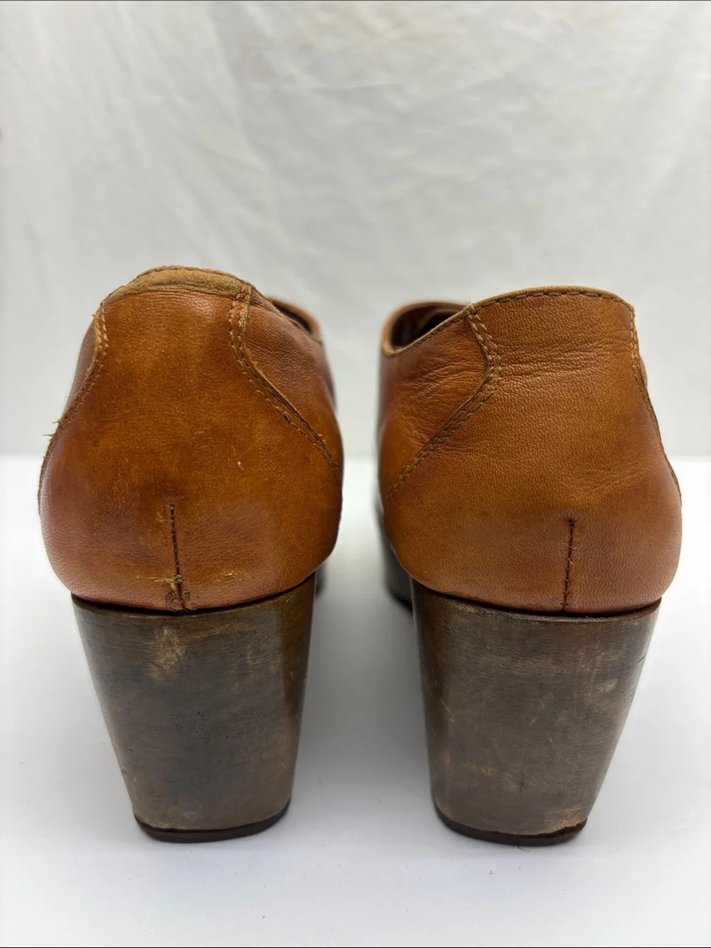 Rachel Comey Leather Buckle Slip-On Loafers in Cognac, SZ 6, box 11